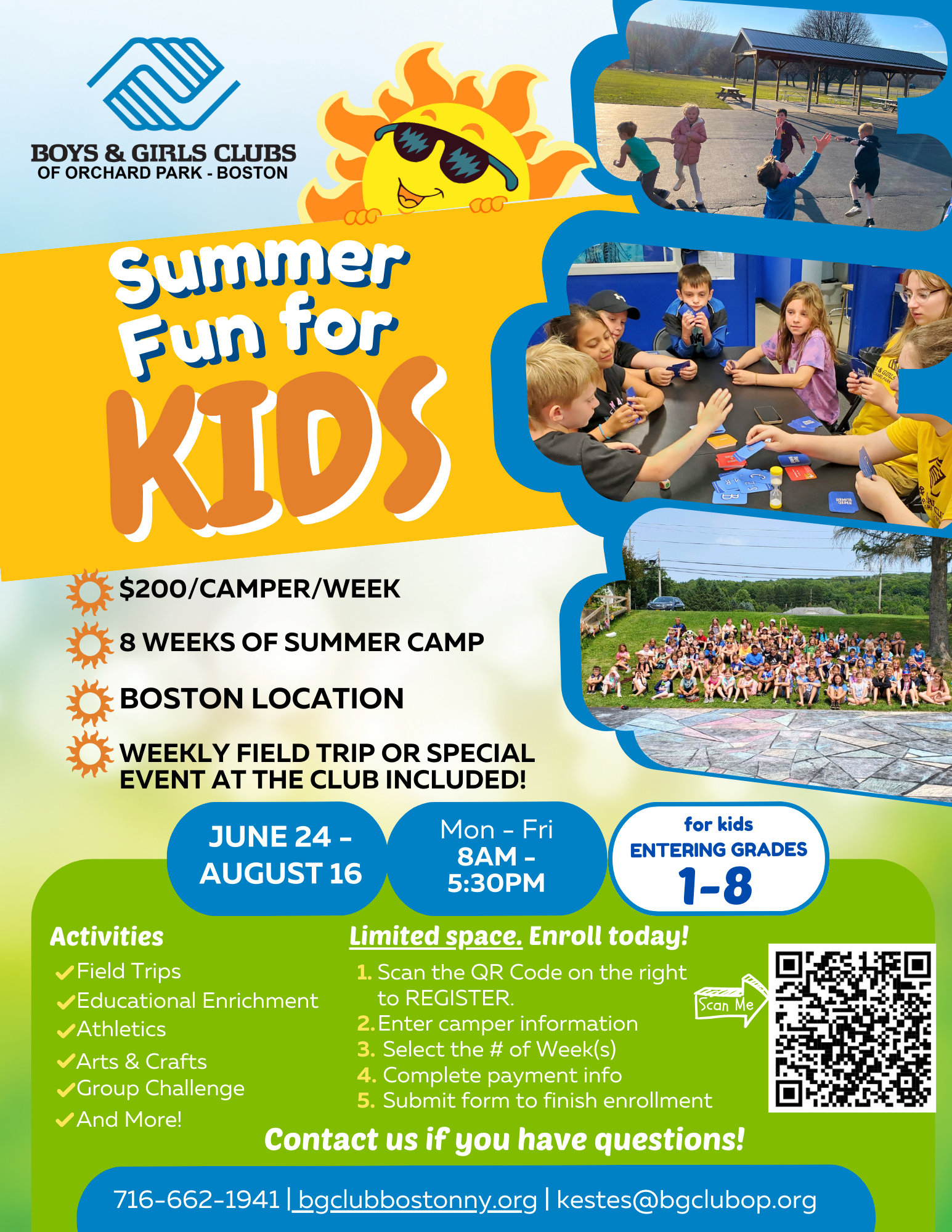 Summer Camp 2023 Boys & Girls Club Of Boston, NY
